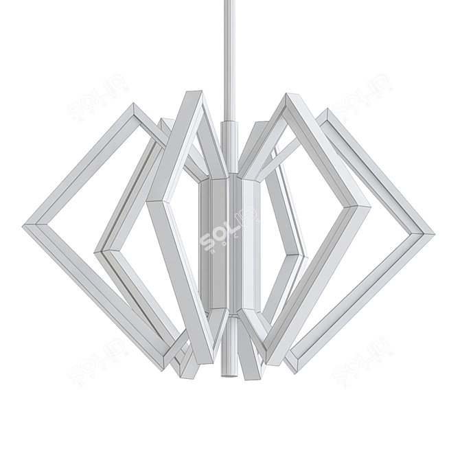 Elegant Acadia Chandelier: V-Ray Render | 3D Max, OBJ, FBX 3D model image 2