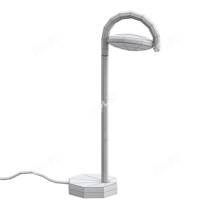 Modern LED Desk Lamp 3D model image 2