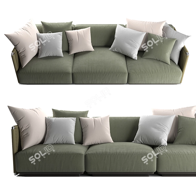 Flexform Eddy: Outdoor Elegance 3D model image 3