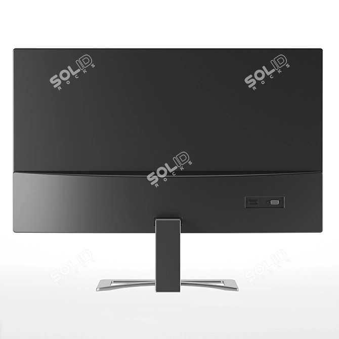 HP 21.5" Widescreen LCD Monitor 3D model image 5