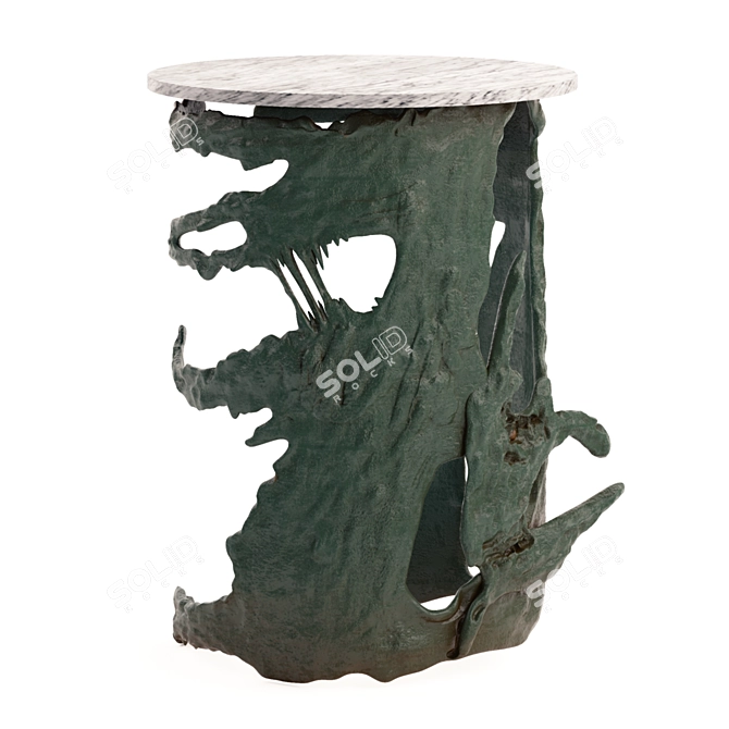 Elegant Kay Side Table: A Touch of Luxury 3D model image 1