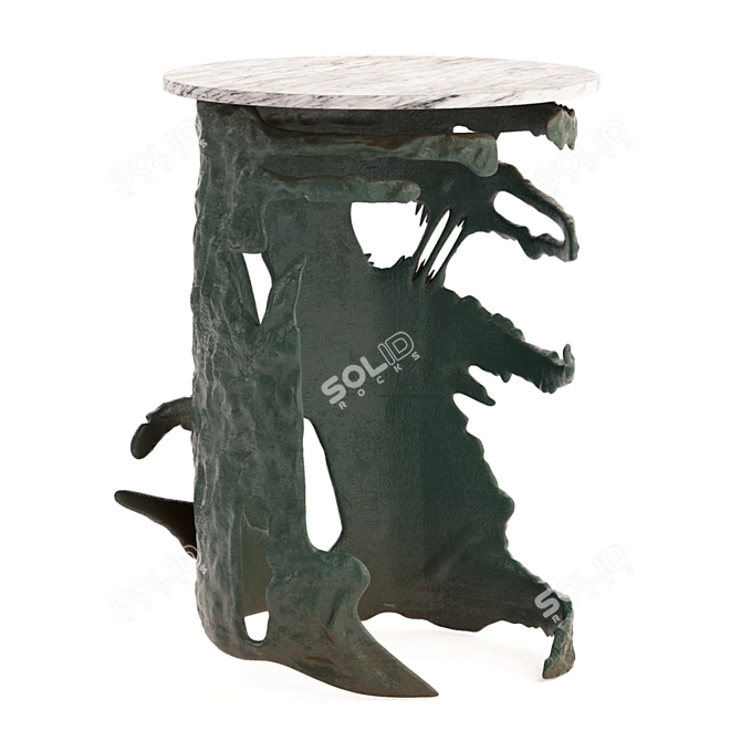 Elegant Kay Side Table: A Touch of Luxury 3D model image 2