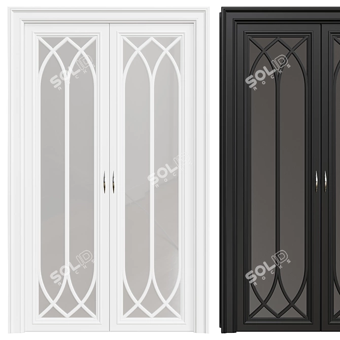 Modern Interior Door 3D model image 1