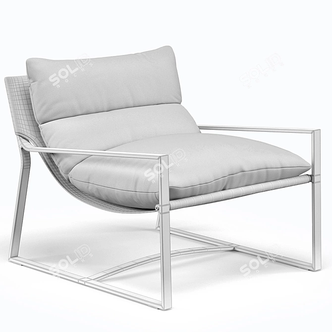 Avon Sling Chair: Outdoor Comfort 3D model image 5