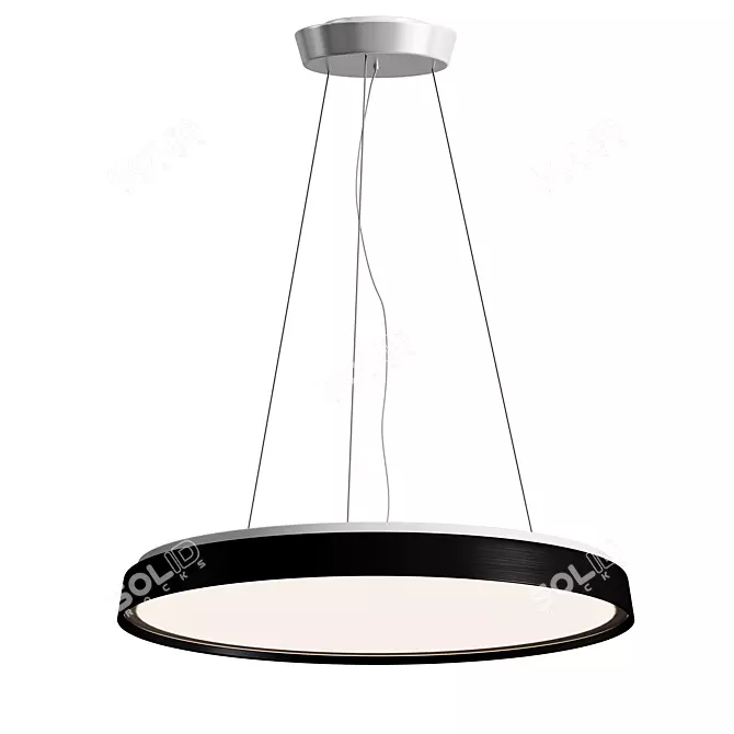 Elegant Luceplan Plate Lamp 3D model image 4