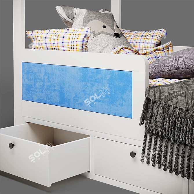 Customizable Modern Crib 3D model image 5