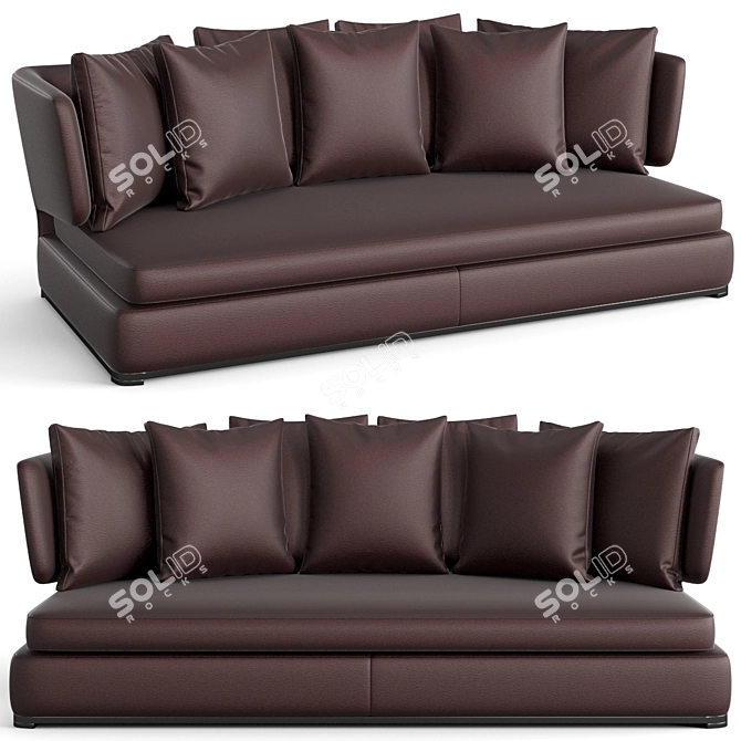 Luxurious B&B Italia Amoenus Sofa 3D model image 4