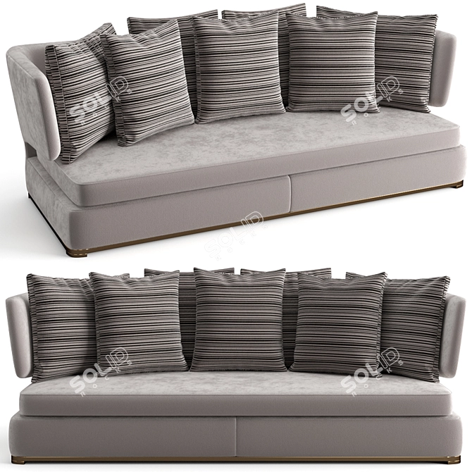 Luxurious B&B Italia Amoenus Sofa 3D model image 5