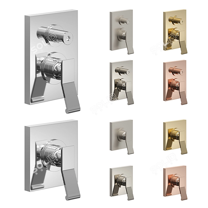 Stella Casanova Wall Mount Faucet 3D model image 1