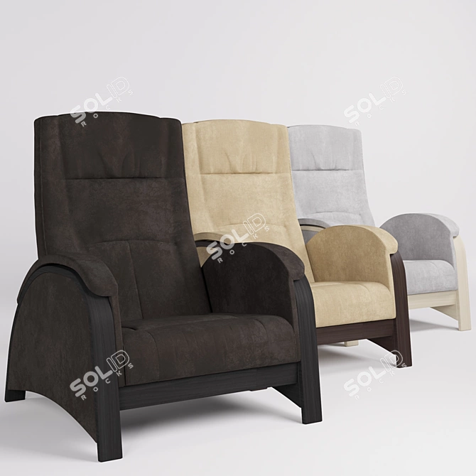 Balance-2 Glider Chair: Comfortable and Stylish 3D model image 2