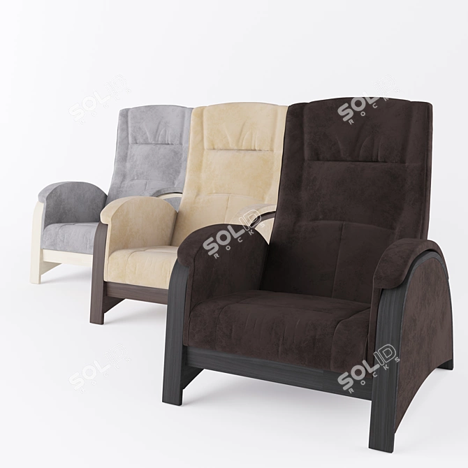 Balance-2 Glider Chair: Comfortable and Stylish 3D model image 6