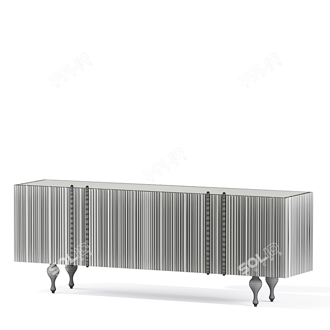 Elegant Mabel Sideboard: Modern, Spacious, Stylish 3D model image 10