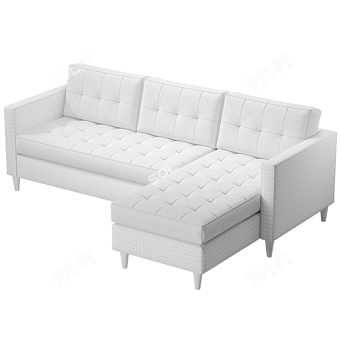 Sagunto Corner Sofa Bed 3D model image 4
