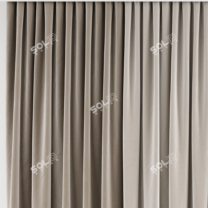 Polygonal Curtain Model 3D model image 2