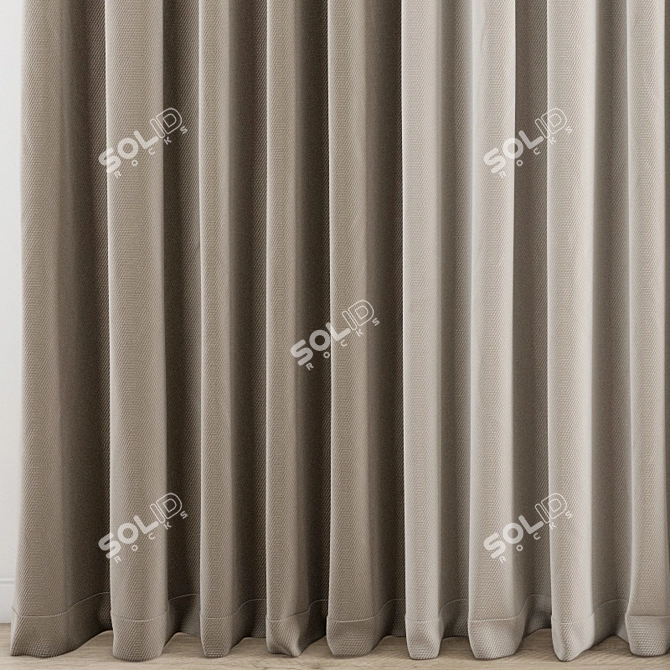 Polygonal Curtain Model 3D model image 3