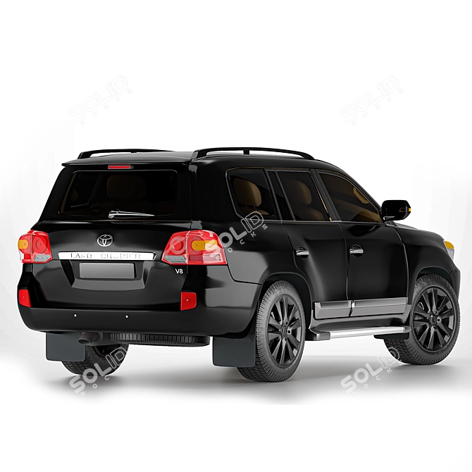 Luxury Land Cruiser 200: Powerful and Versatile SUV 3D model image 1