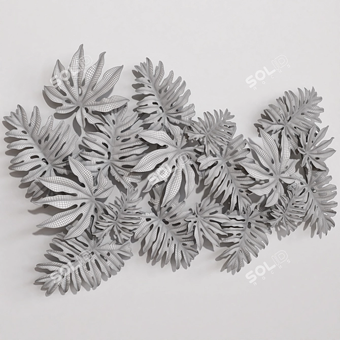 Versatile Metal Wall Decor 3D model image 3