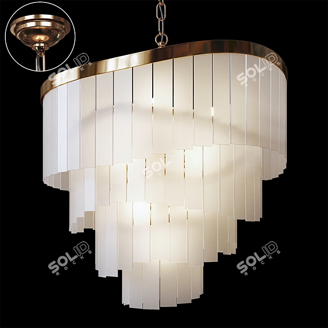 Elegant Sirian Lamp: D80 x 72cm 3D model image 1