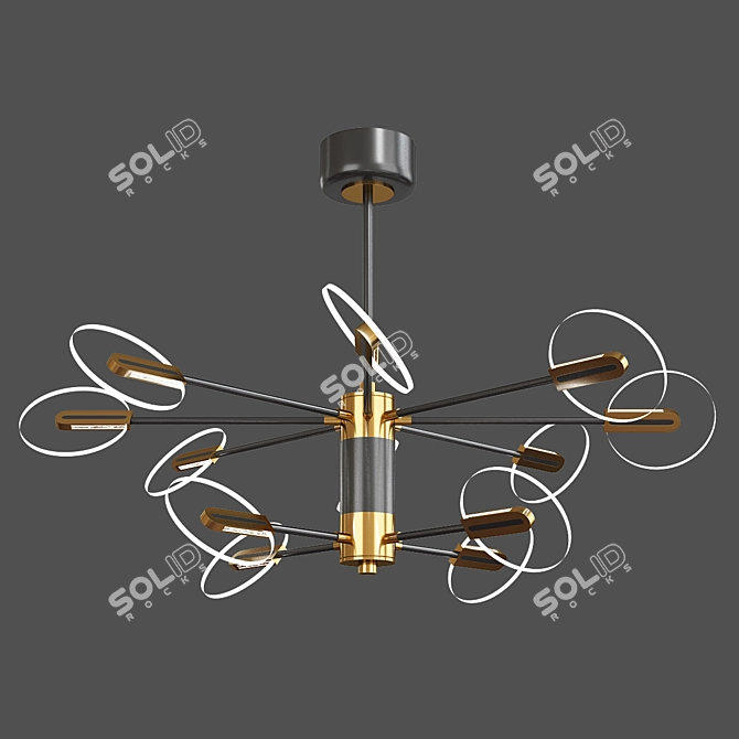 Sleek Modern Connect Lamp 3D model image 1