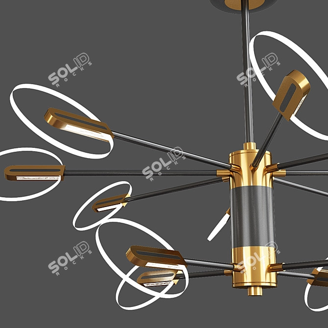 Sleek Modern Connect Lamp 3D model image 2