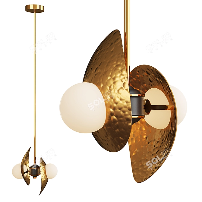 Sleek Modern Design: Siriann Pendant Lamp 3D model image 1