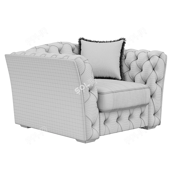 Cozy Comfort: Simpatico Armchair 3D model image 4