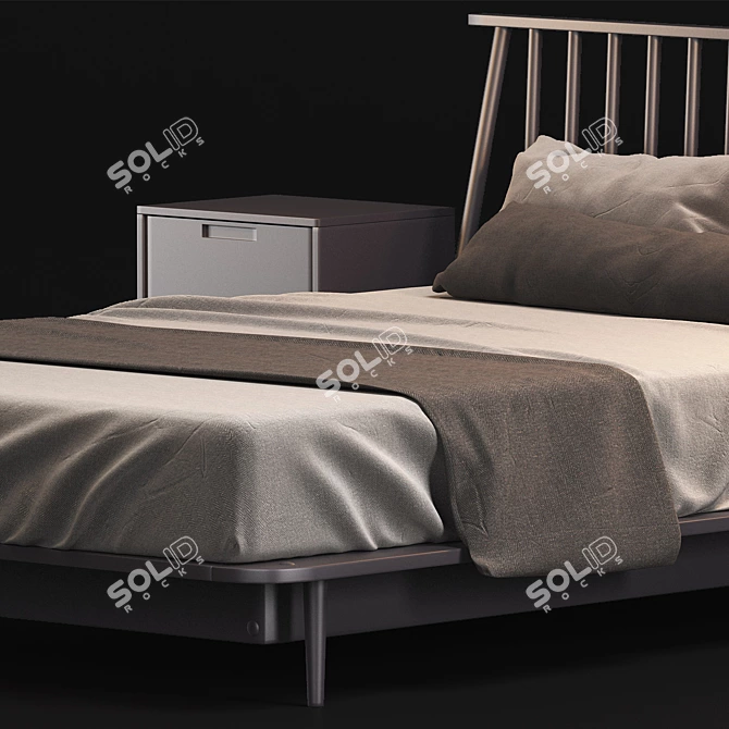 Modern Bed Living | Wayfair Home 3D model image 3