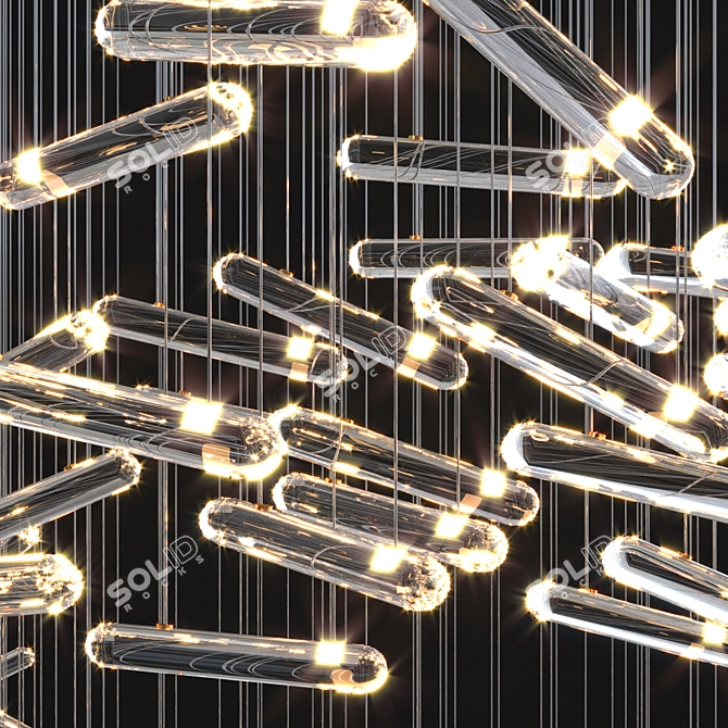 Ethereal Drift Flylight Chandelier 3D model image 2