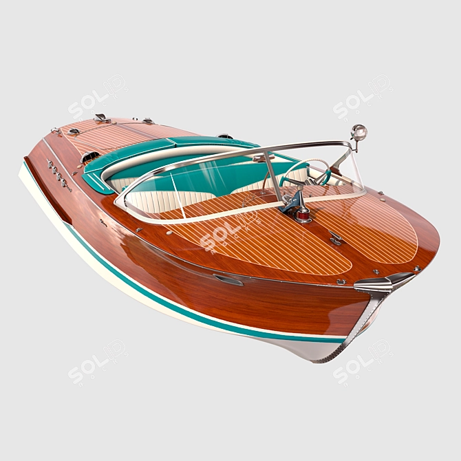 The Legendary Riva ARISTON: Iconic 1950-1974 Boat 3D model image 1