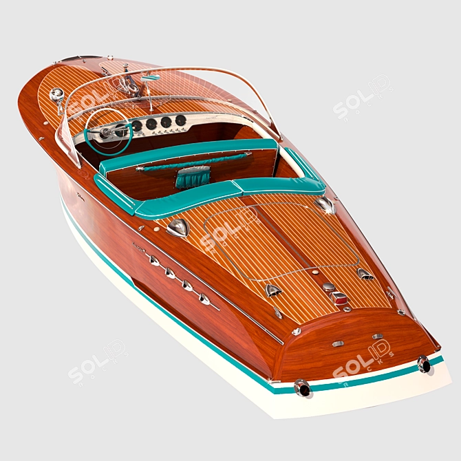 The Legendary Riva ARISTON: Iconic 1950-1974 Boat 3D model image 2