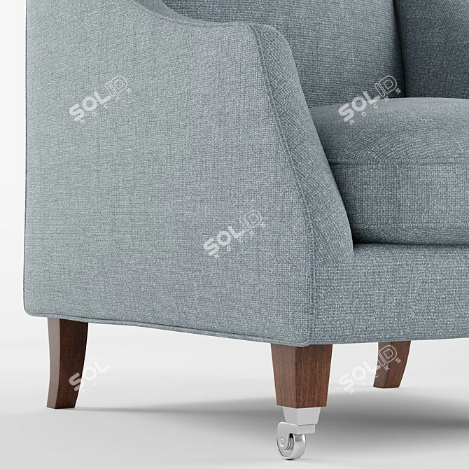 Classic Addison Armchair: Timeless Elegance & Supreme Comfort 3D model image 5