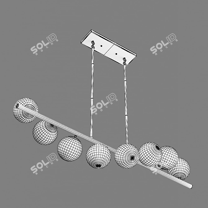 Croco Lightstar Pendant Chandelier 3D model image 4