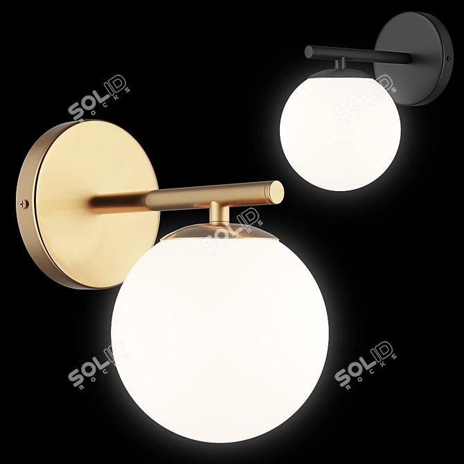 Croco Lightstar Brass Ceiling Lamp 3D model image 2