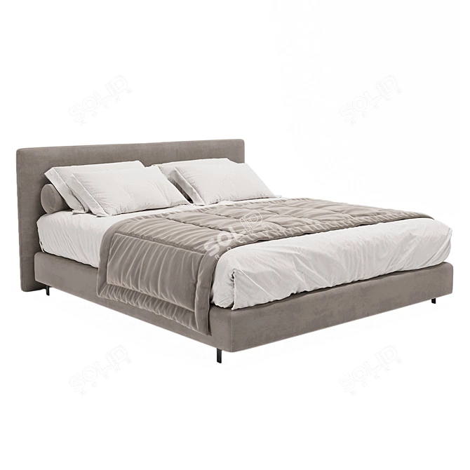 Modern Tatlin Bed: Minimalistic Elegance 3D model image 2