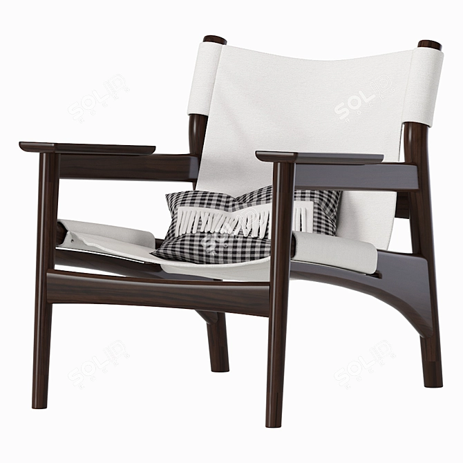 Norm Architects Kinuta White LC02: Minimalist Elegance 3D model image 1