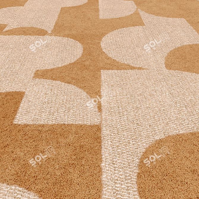 Harmonious Home: REDASK Jacquard Carpet 3D model image 3