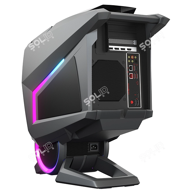 MEG Aegis Ti5: Futuristic Speed Machine 3D model image 5