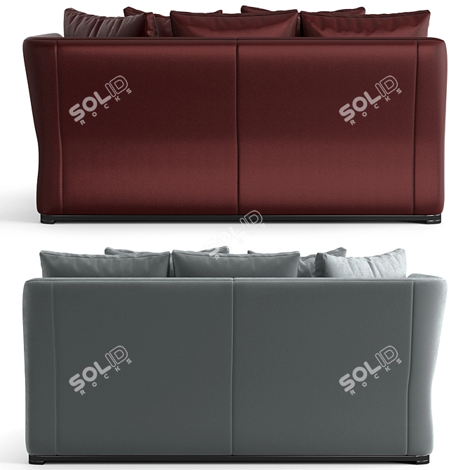 Amoenus Soft Chaise Longue: Luxurious Comfort 3D model image 2