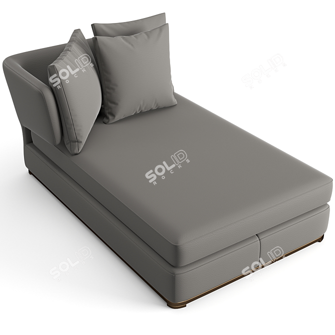 Amoenus Soft Chaise Longue: Luxurious Comfort 3D model image 6
