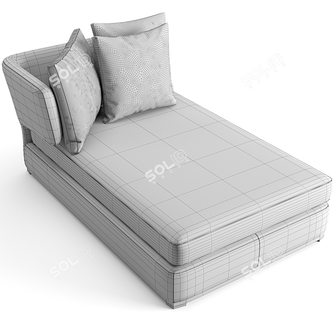 Amoenus Soft Chaise Longue: Luxurious Comfort 3D model image 7