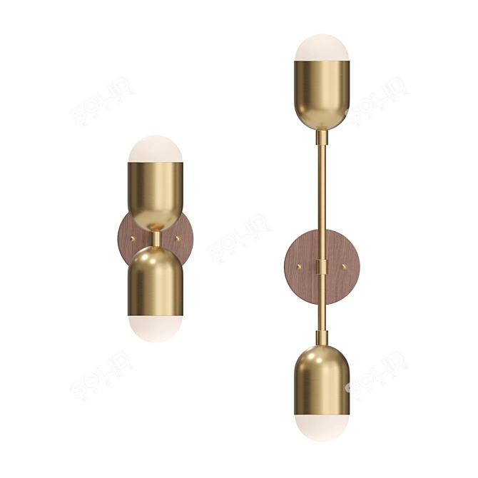 Modern LED Wall Lamp "CHRIS 3D model image 4