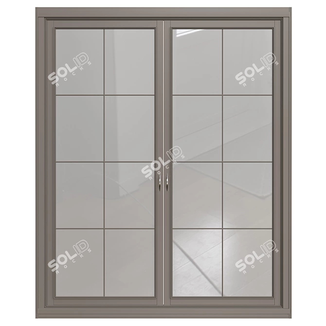 Elegant Interior Door: Rendered Vray Max 3D model image 1