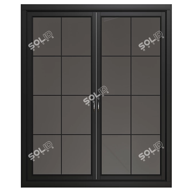 Elegant Interior Door: Rendered Vray Max 3D model image 2