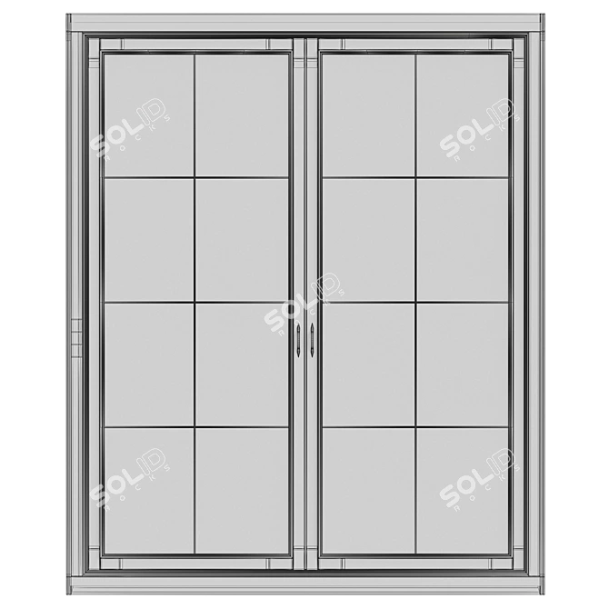 Elegant Interior Door: Rendered Vray Max 3D model image 4