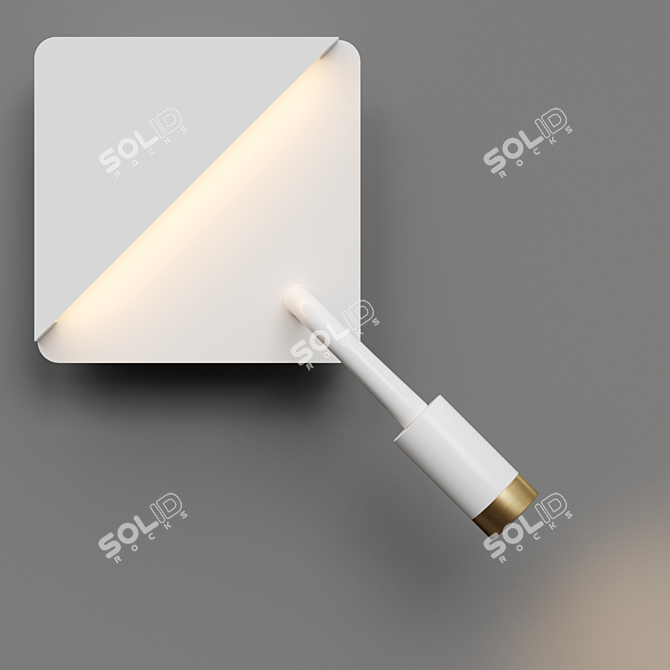 Modern Wall Sconce with Dual Lighting 3D model image 1