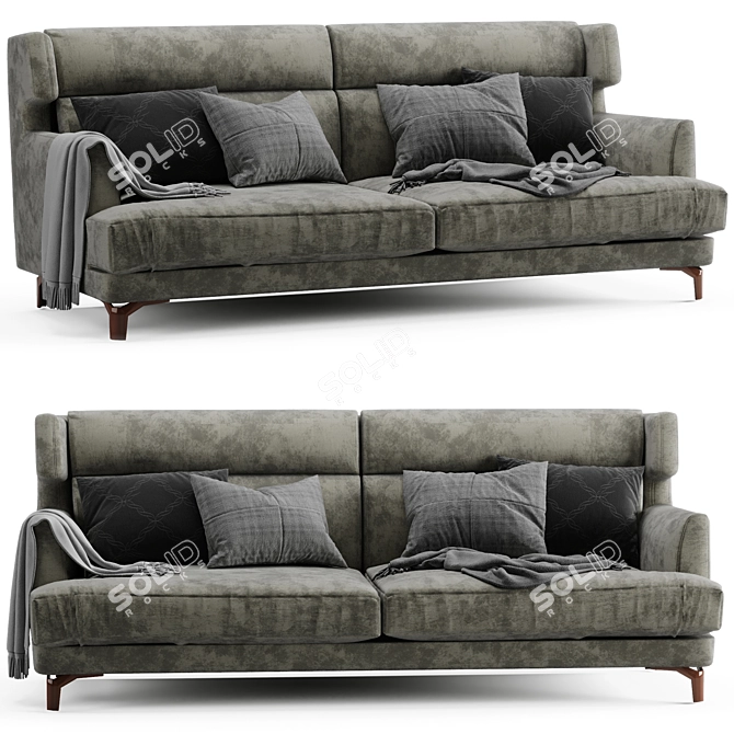 Ultimate Comfort: GTS Well Sofa 3D model image 1