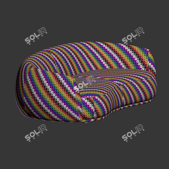 Contemporary Pacific Sofa by Moroso 3D model image 4