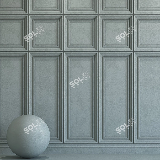 Elegant Molding Plaster 173 3D model image 2