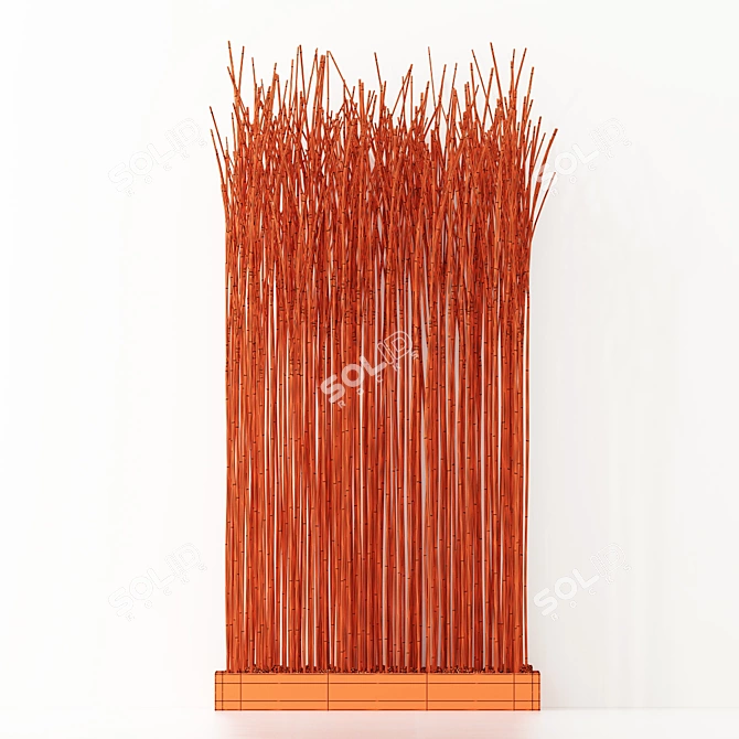 Natural Wood Branch Screen 3D model image 7