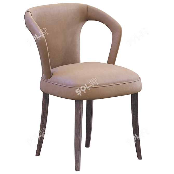 Sleek Estocolmo Chair: Modern Elegance 3D model image 1